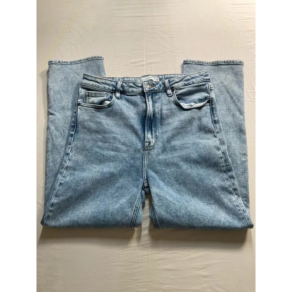Hidden Jeans High Rise Straight Leg Denim Light Wash 31